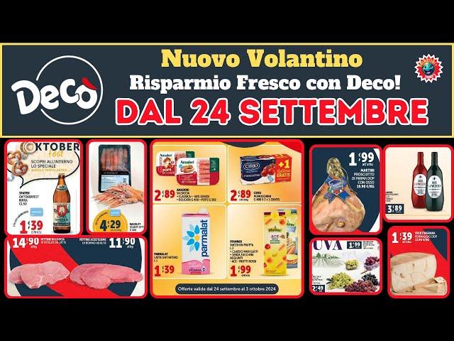 Volantino Deco dal 24 settembre al 3 ottobre  Grandi offerte per la tua spesa! 🟩⬜️🟥 #anteprima