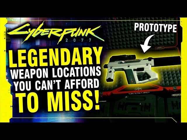 Cyberpunk 2077 - Secret Legendary & Iconic Weapons You Can Get For FREE! (Cyberpunk 2077 Tips)