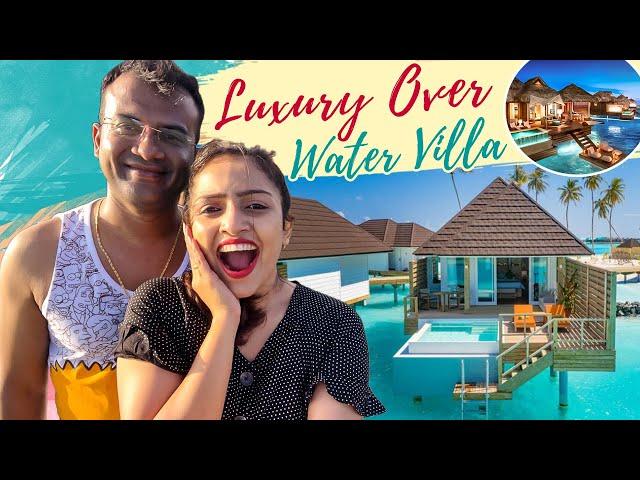 ಸಮುದ್ರದ ಮಧ್ಯದಲ್ಲಿ ನಮ್ಮ ಮನೆ  | Luxury Over Water Villa in Maldives | Room Tour | Kannada Vlogs