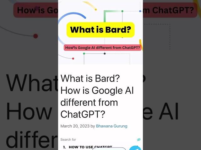 Google Bard vs ChatGPT - Google Releases ChatGPT Competitor  #shorts