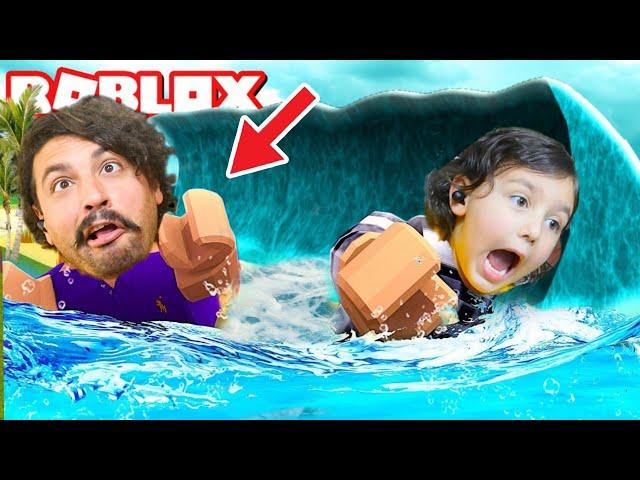 FELAKET TSUNAMİ GELİYOR! YÜSRA İLE TSUNAMİDEN KAÇIYORUZ  Roblox Tsunami Disaster Survival