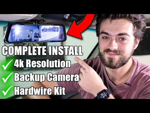 Dash Camera, 4k Mirror and Backup Camera Install | Wolfbox G900