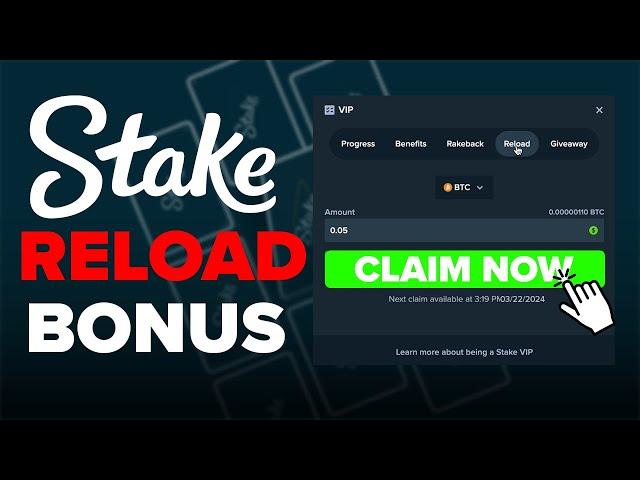 HOW TO CLAIM STAKE RELOAD BONUS 2025! (FREE $21)