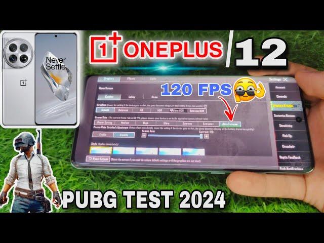 ONEPLUS 12 PUBG TEST  || SNAPDRAGON 8 GEN 3 || 120 FPS  #oneplus