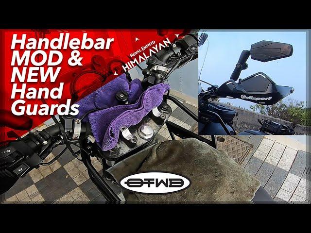 100% OFF ROAD HANDLEBAR  & POLYSPORT HANDGUARDS ON HIMALAYAN 411.