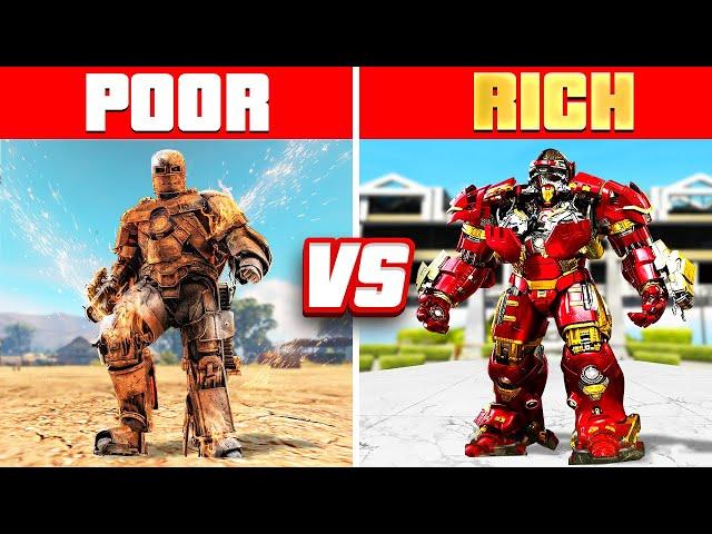 POOR Iron-Man vs. RICH Iron-Man In GTA 5! (Mods)