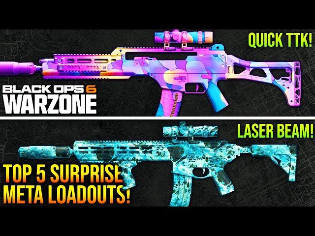 WARZONE: New Top 5 SURPRISE META LOADOUTS To Use! (BO6 WARZONE BEST Weapons)