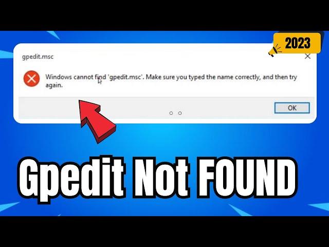 How to Enable Group Policy Editor in Windows 10/11 | Fix Gpedit Missing