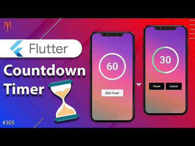 Flutter Tutorial - Simple Countdown Timer | With Start, Pause, Cancel