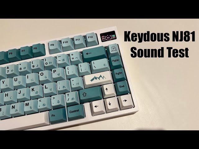 Keydous NJ81 Sound Test | Tactile POM Switches