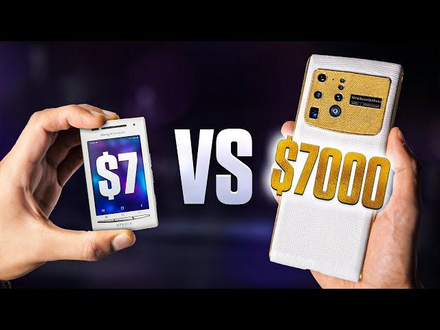 $7 Smartphone vs $7,000 Smartphone.