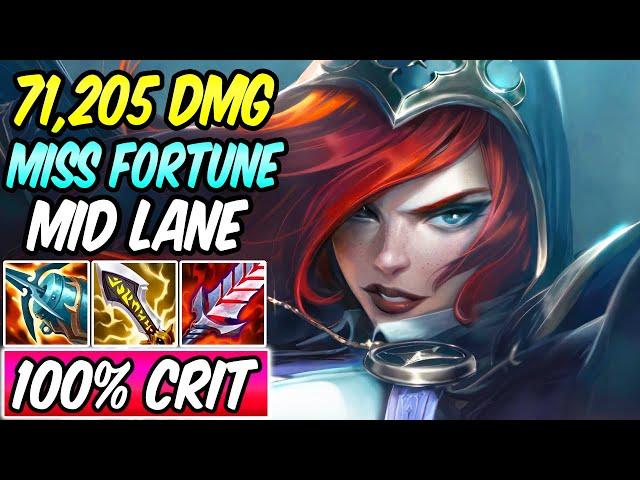 S+ BROKEN COVENANT MISS FORTUNE MID GAMEPLAY 100% CRIT | Best Build & Runes S13 | League of Legends