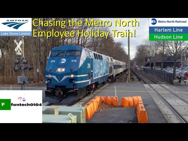 Chasing the Metro North Railroad Employee Holiday Train across the Harlem & Hudson lines!