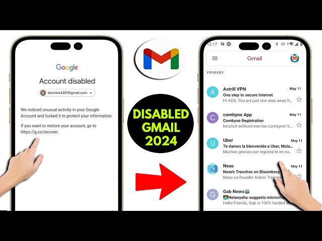 Google account has been disabled || disabled Google recovery || gmail disabled how to enable 2024