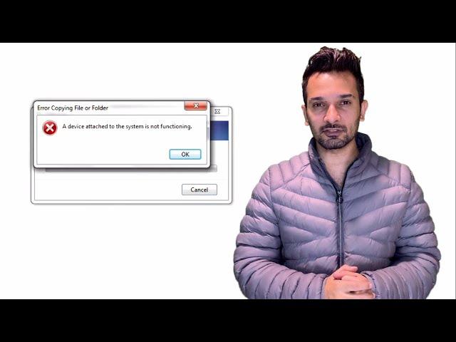 THE DEVICE ATTACHED TO THE SYSTEM IS NOT FUNCTIONING