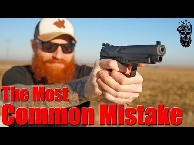 How To Shoot A Handgun Correctly: Fixing Low & Left