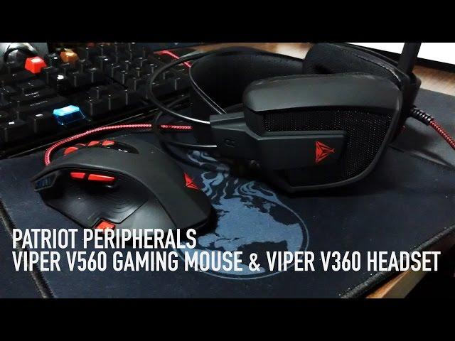 Patriot Peripherals - Viper V560 Laser Gaming Mouse & Viper V360 7.1 Headset