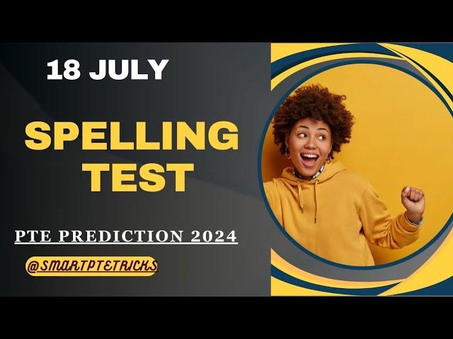 PTE Spellings Practice TEST  | Most Repeated Spellings in the real exam