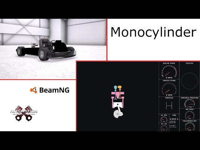 Monocylinder | Beamng + Engine Simulator | AngeTheGreat