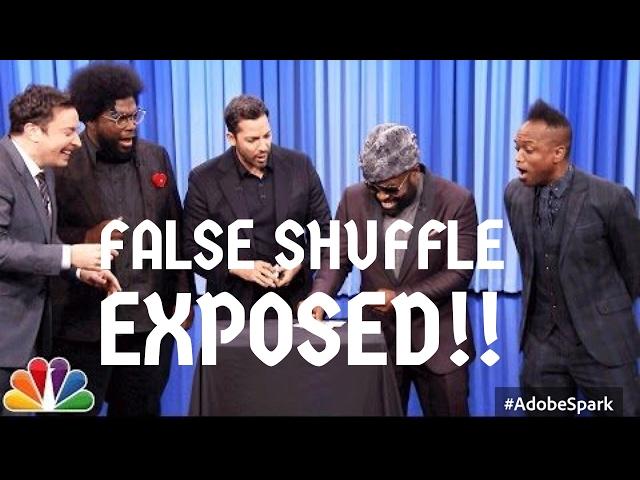 DAVID BLAINE ON JIMMY FALLON FALSE SHUFFLE REVEALED!!