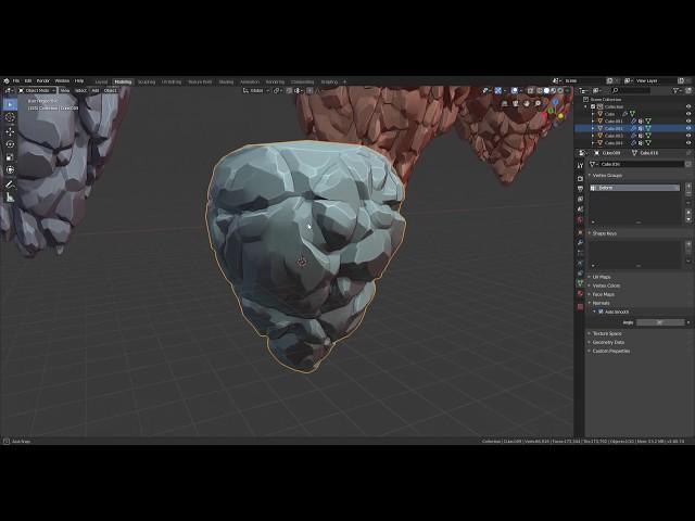 Blender 2.80 Procedural Rock Generation