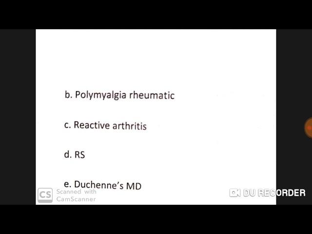 Rheumatology clinical Mcq for neet pg /plab 1 /usmle