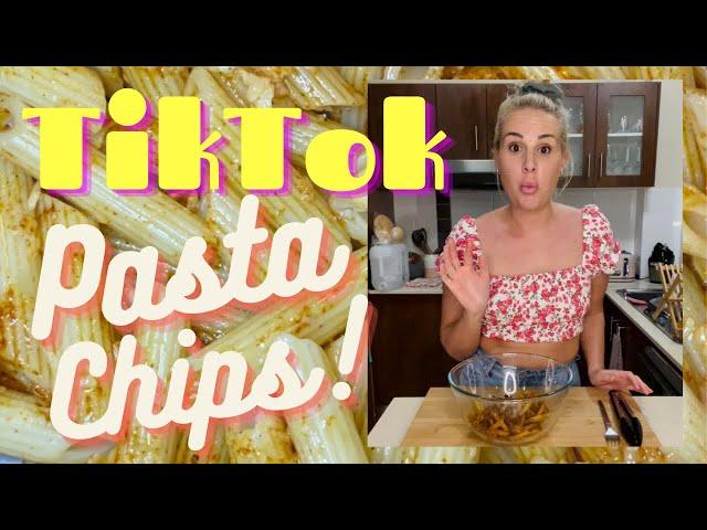 Pasta chips | Viral Tiktok recipe | pasta chip REVIEW  | Air Fryer