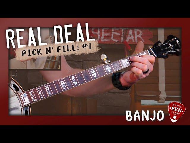 How to Play Driving Rolling Banjo Backup: Real Deal Pick 'n Fill #1!