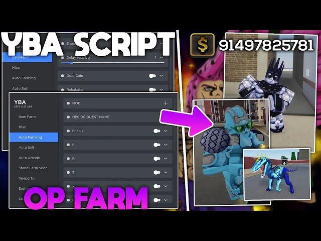 ROBLOX Your Bizarre Adventure YBA Script/Hack | Give Stands, Item Farm, Auto Farm & More!! PASTEBIN