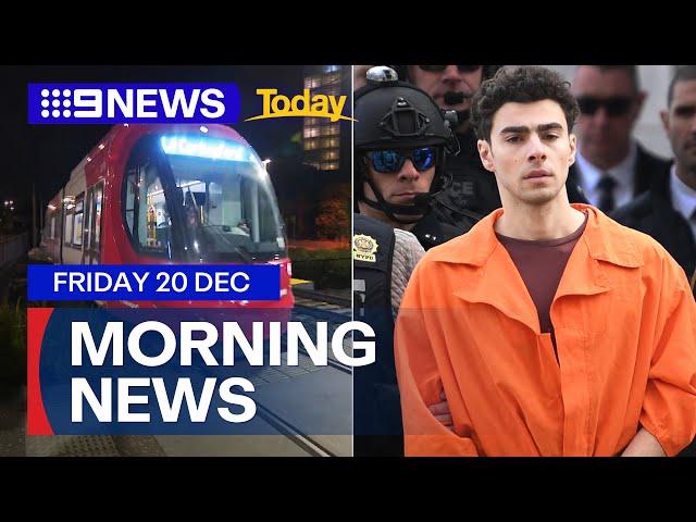 Potential death penalty for accused CEO killer; Parramatta light rail opens | 9 News Australia