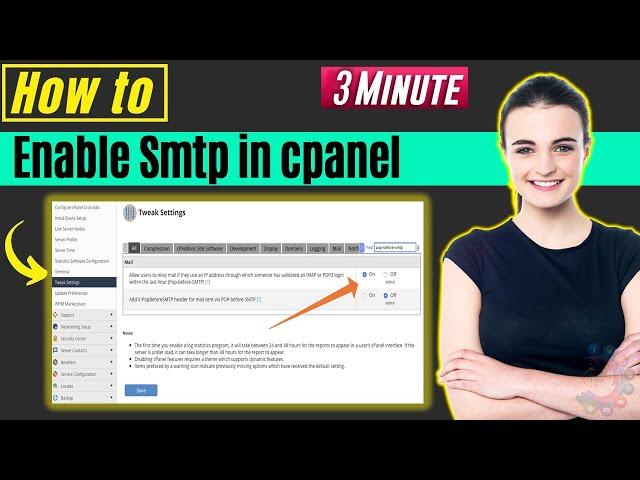 How to enable smtp in cpanel 2024