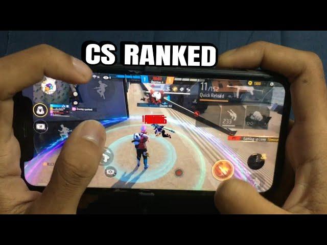 CS RANKED Handcam Iphone 11 Free Fire Gameplay️Settings Free Fire max HUD+DPI+MACRO