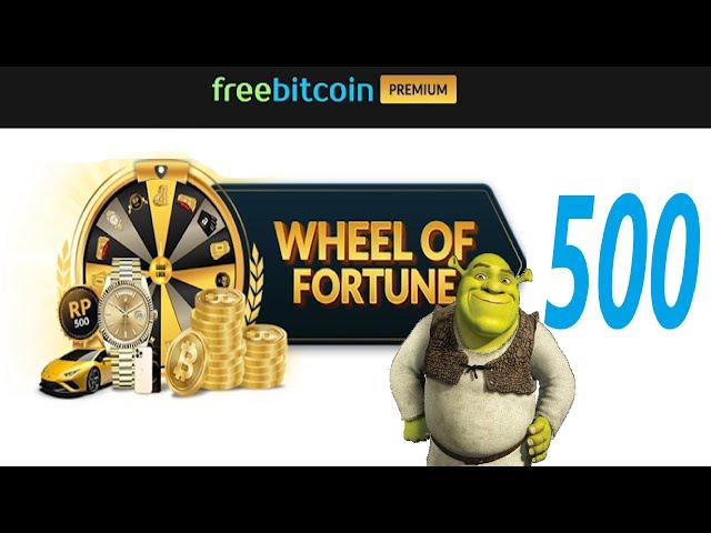 FREE BITCOIN - 500 WHEEL OF FORTUNE (WOF)