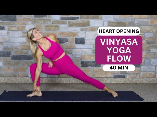 Vinyasa Yoga Flow (Heart Opening) | 40 Min | Yoga 4:13 with Tauni