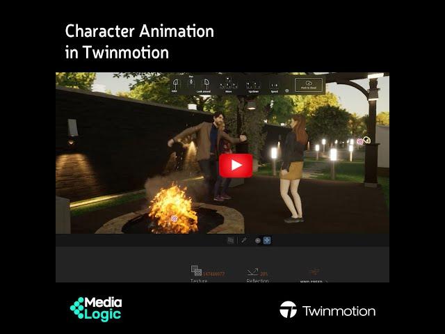 Twinmotion - Character Placement & Animation, #best of #twinmotion  #character #animation #video