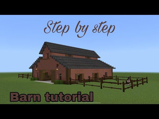 EASY How to Build a Minecraft Horse Barn | Mc Equestrian | DibbleCraft |