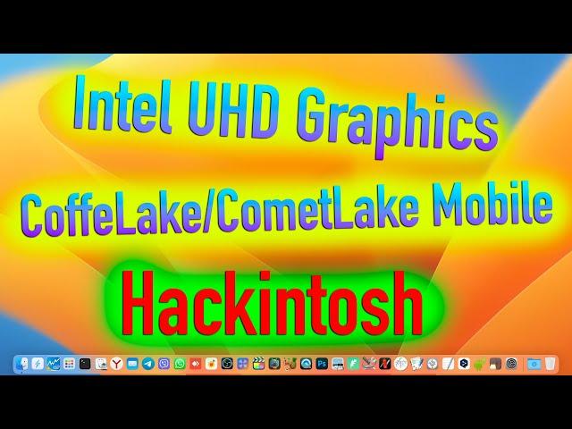 ПРАВИЛЬНЫЙ ЗАВОД INTEL UHD 630 COFFE LAKE / COMET LAKE MOBILE В HACKINTOSH! - ALEXEY BORONENKOV