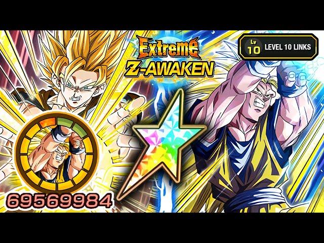 100% EZA PHY SSJ2  SSJ3 GOKU LEVEL 10 LINKS SHOWCASE!!!!! Dragon Ball Z Dokkan Battle