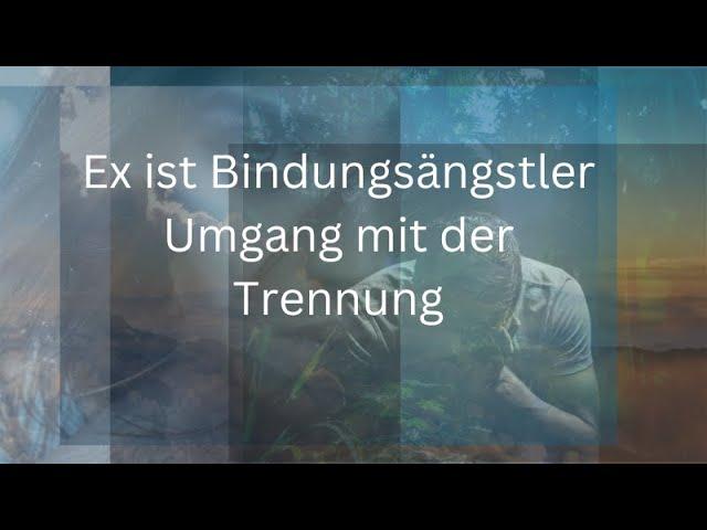 Ex ist Bindungsängtler - Umgang mit der Trennung