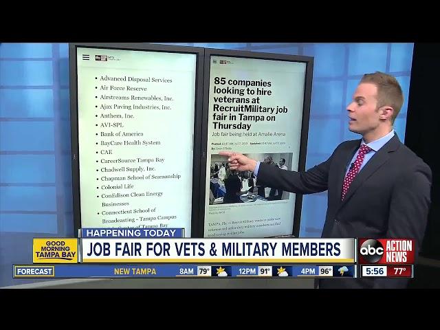 85 companies looking to hire vets at Tampa job fair on Thursday