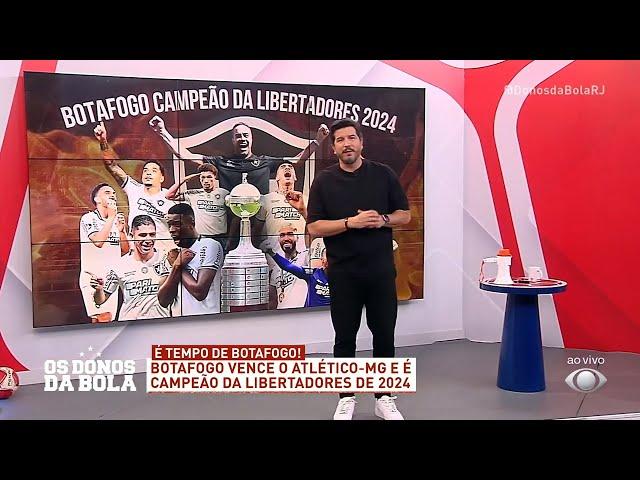 É TEMPO DE BOTAFOGO! Botafogo vence o Atlético-MG e é campeão da Libertadores | Os Donos da Bola RJ