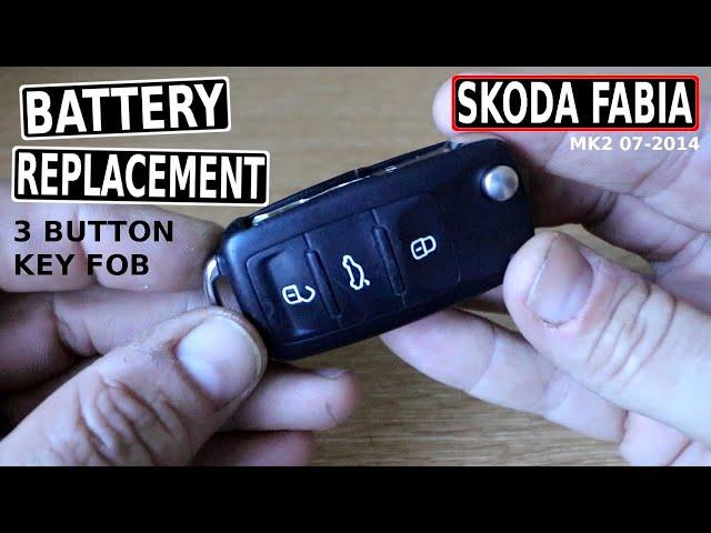 SKODA FABIA Mk2 Key Fob Battery Replacement (Mk2 07-14)