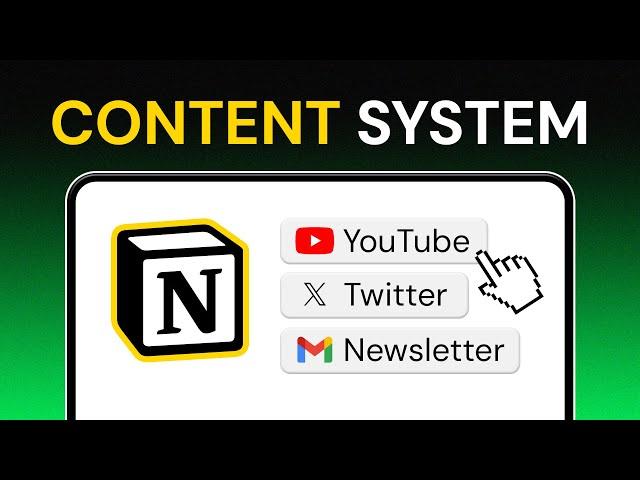 My SECRET Content Creator Notion Template (Full Tour)