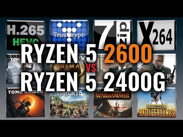 Ryzen 5 2600 vs Ryzen 5 2400G Benchmarks | 2019 Revisited Review | 13 Tests