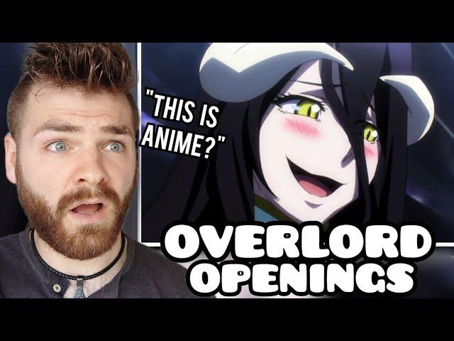 First Time Reacting to "OVERLORD Openings (1-4)" | Non Anime Fan!