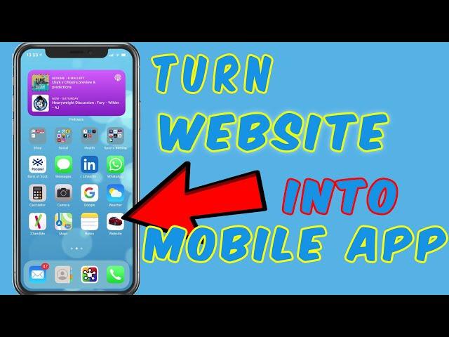  Turn a Website into a Mobile App - How to Create an App Link to Website - iPhone Shortcut