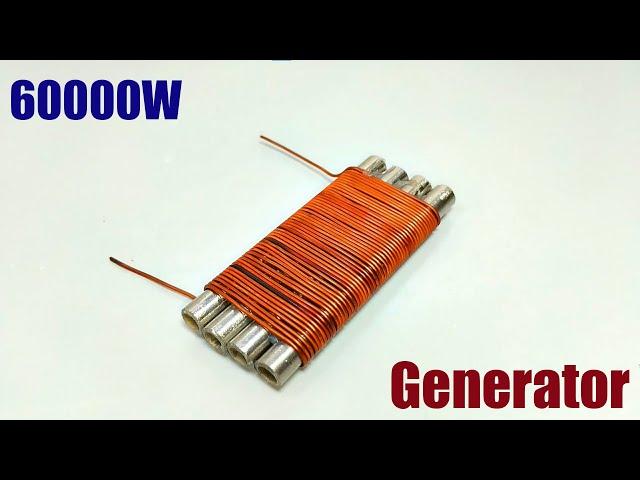 How to make free energy generator 60000W use copper wire II @Maker 10M