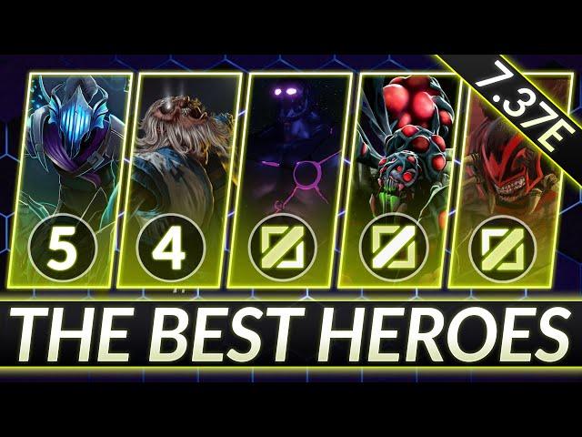 Top 2 Broken Heroes for Every Role  - CLIMB MMR FAST - Dota 2 Patch 7.37e Meta Guide