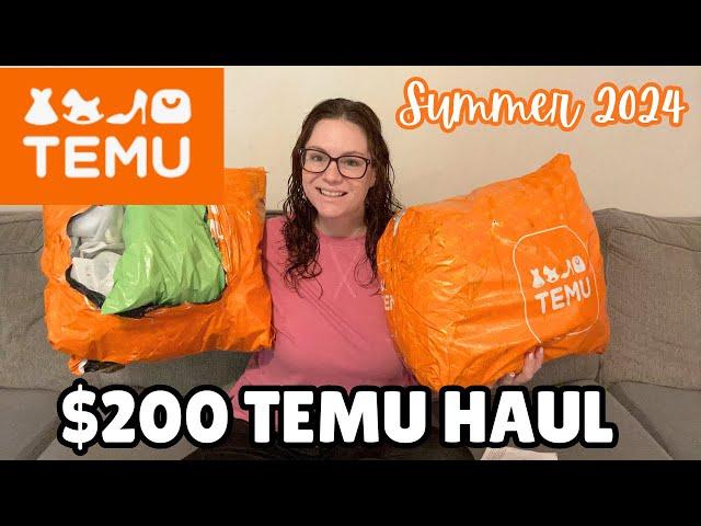 HUGE $200 TEMU HAUL | Summer 2024 finds!!