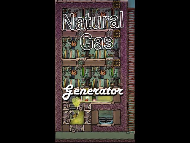 Natural Gas Generator Setup - Oxygen not included #shorts